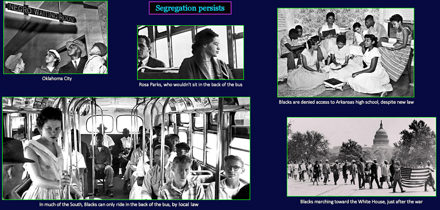 Segregation, Rosa Parks, 1955